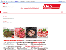 Tablet Screenshot of frey-maschinenbau.de